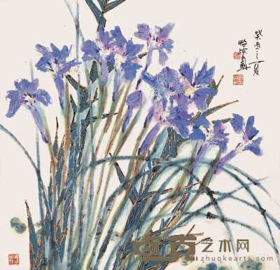 郭怡孮 癸酉（1993）年作 花卉 镜心 66×68.5cm